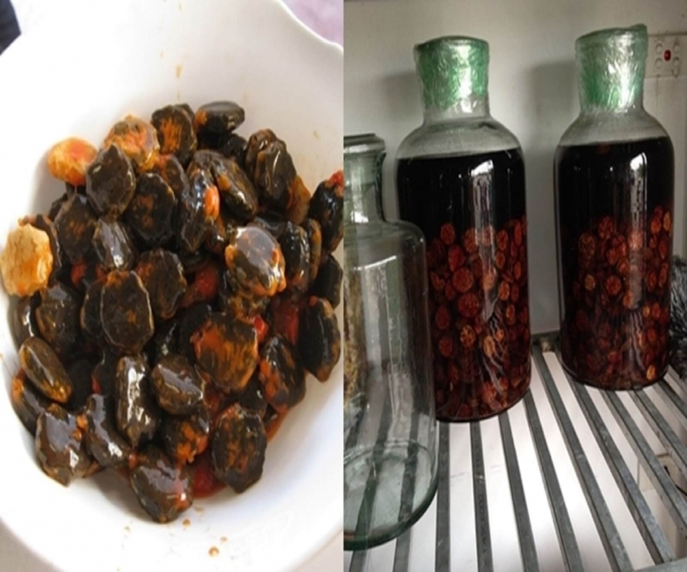 Chữa đau cổ vai gáy băng rượu ngâm hạt gấc